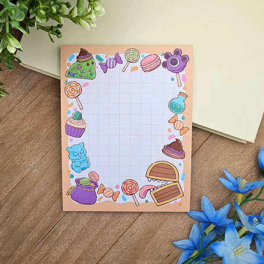 Sweet Loot Mimic Chest DnD Notepad