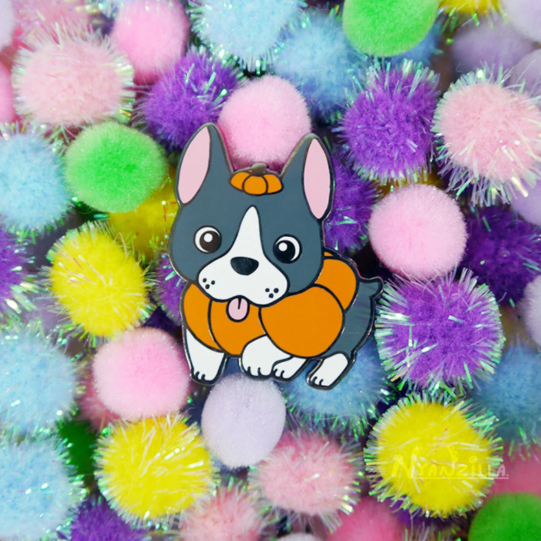 Halloween Boston Terrier Enamel Pin