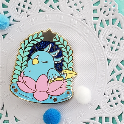 Stargazers' Dream Sleeping Phoenix Hatchling Enamel Pin