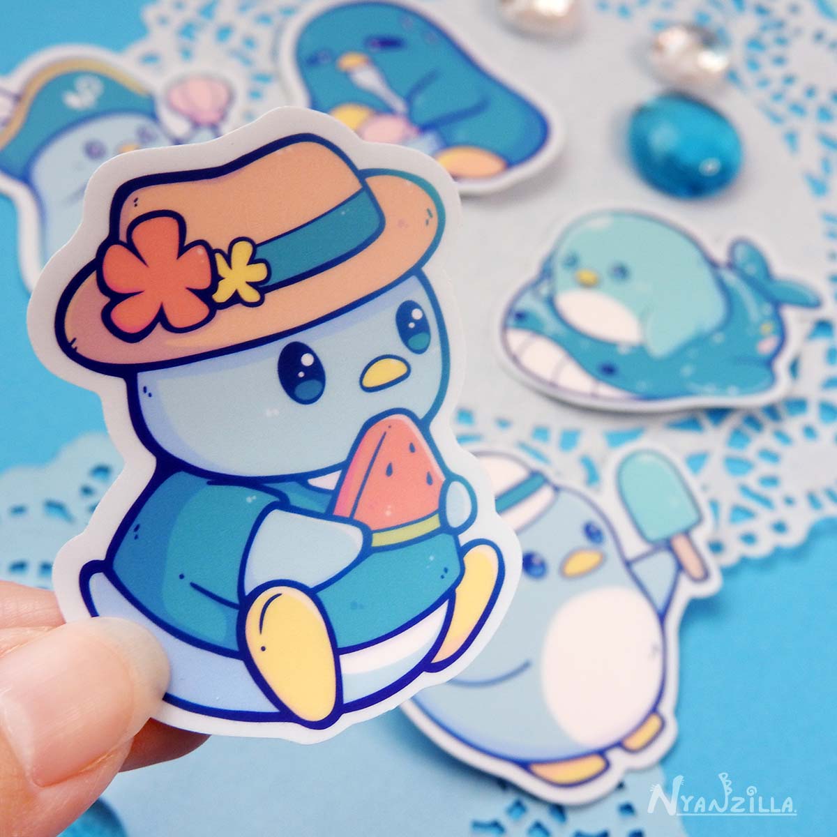 Summer Penguin Party Sticker Pack
