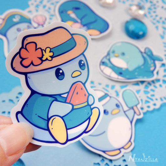 Summer Penguin Party Sticker Pack