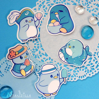 Summer Penguin Party Sticker Pack