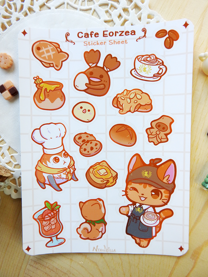 A Day in Eorzea: At the Cafe Sticker Sheet