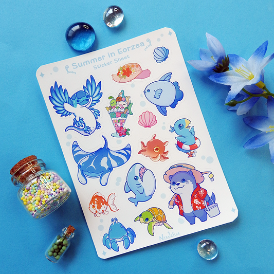 A Day in Eorzea: Summer Fun Sticker Sheet
