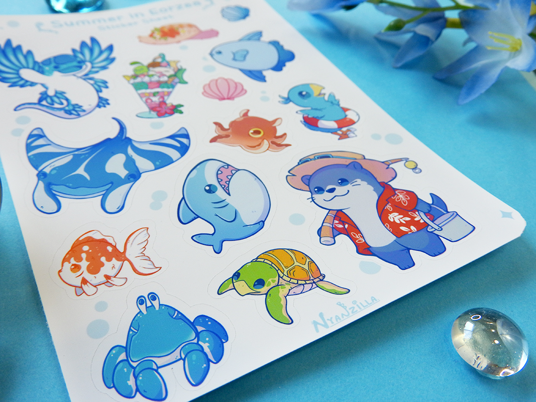 A Day in Eorzea: Summer Fun Sticker Sheet