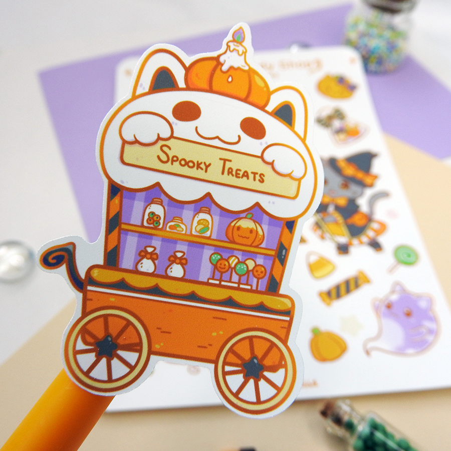 Spooky Candy Shop Sticker Sheet