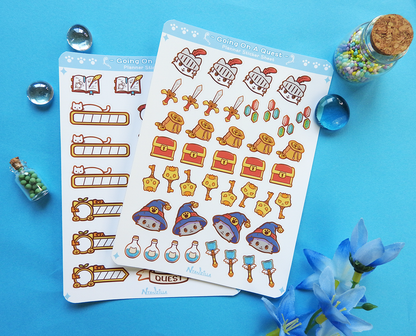 Going on a Quest Planner Sticker Sheet