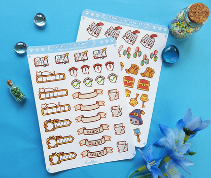 Going on a Quest Planner Sticker Sheet