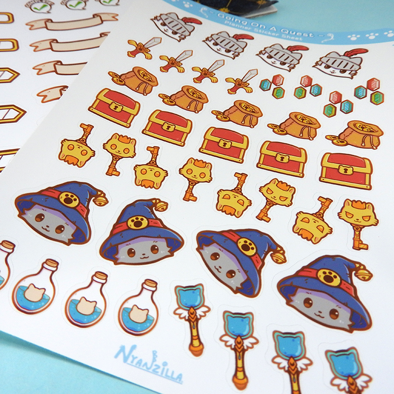 Going on a Quest Planner Sticker Sheet