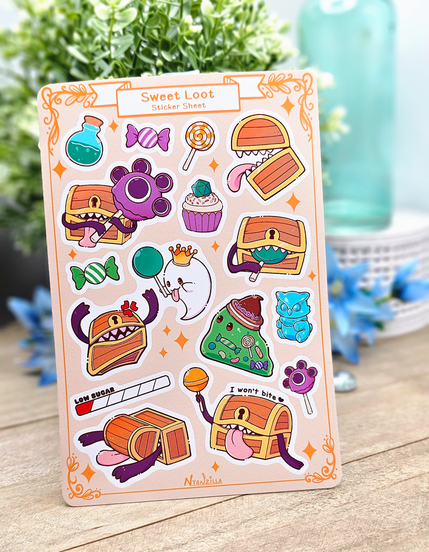 Sweet Loot  Mimic DnD Vinyl Sticker Sheet