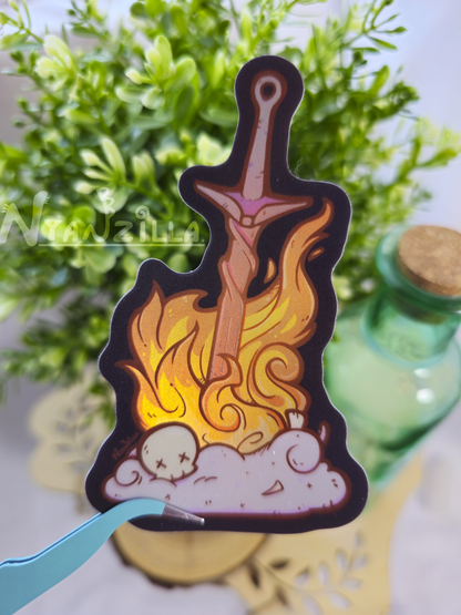 Bonfire Lit Souls Vinyl Sticker