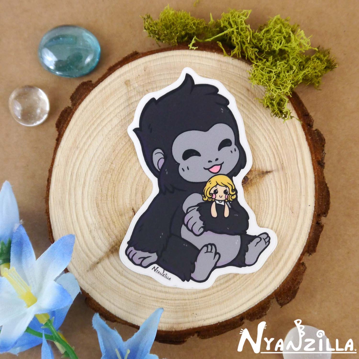 King of the Jungle Matte Vinyl Sticker