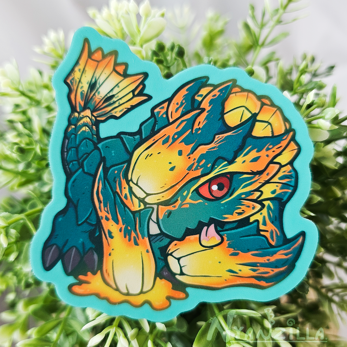 Raging Brachydios Vinyl Sticker