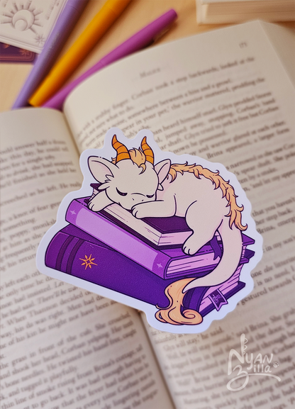 Arcane Library Sleeping Dragon Vinyl Sticker