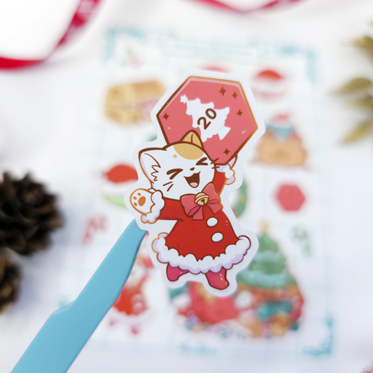 Merry CRITmas DnD Sticker Sheet
