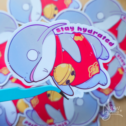 FFXIV Namazu Stay Hydrated Vinyl Sticker