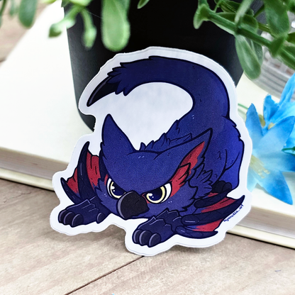 Chibi Nargacuga MH Vinyl Sticker