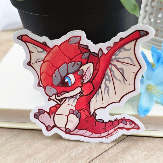 Chibi Rathalos MH Wyvern Vinyl Sticker