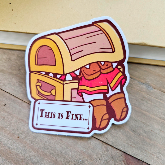 Eaten By Mimic Vinyl Sticker