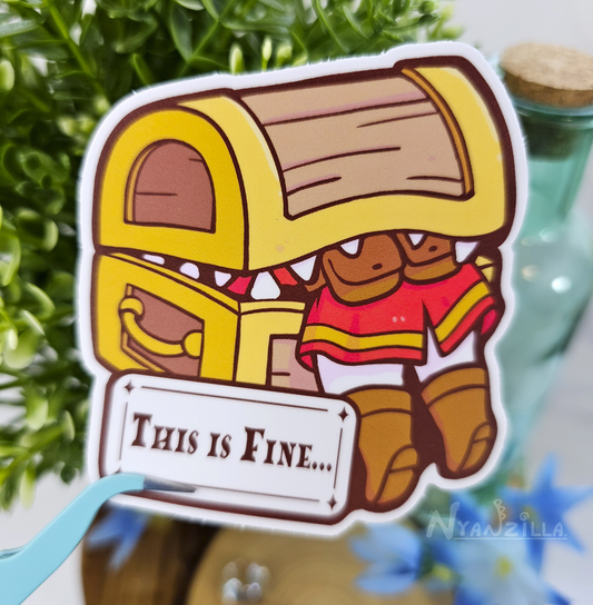 Eaten By Mimic Vinyl Sticker