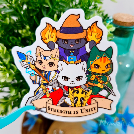 Strength in Unity Raid Party Vinyl Sticker