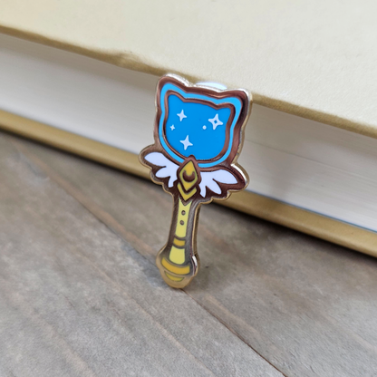 Magical Cat Wand Mini Enamel Pin