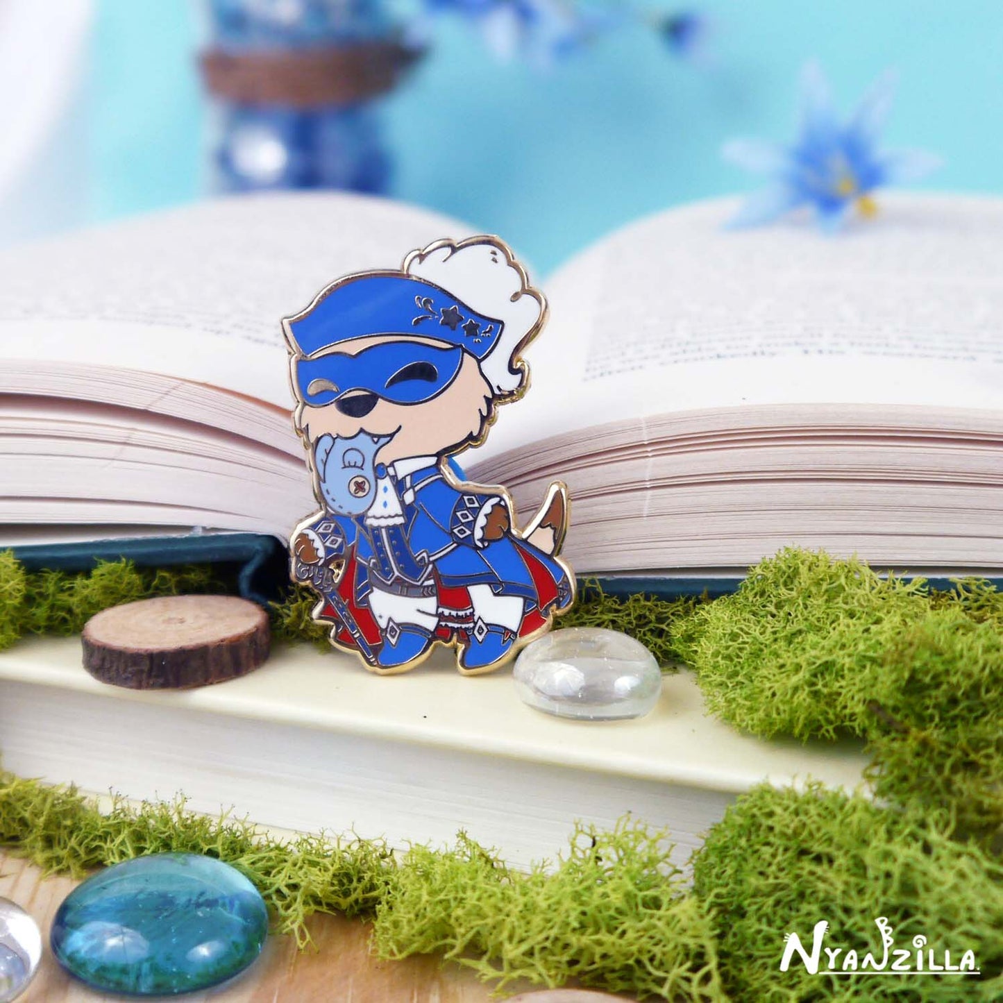 Warriors of Cute S1 Blue Mage Enamel Pin