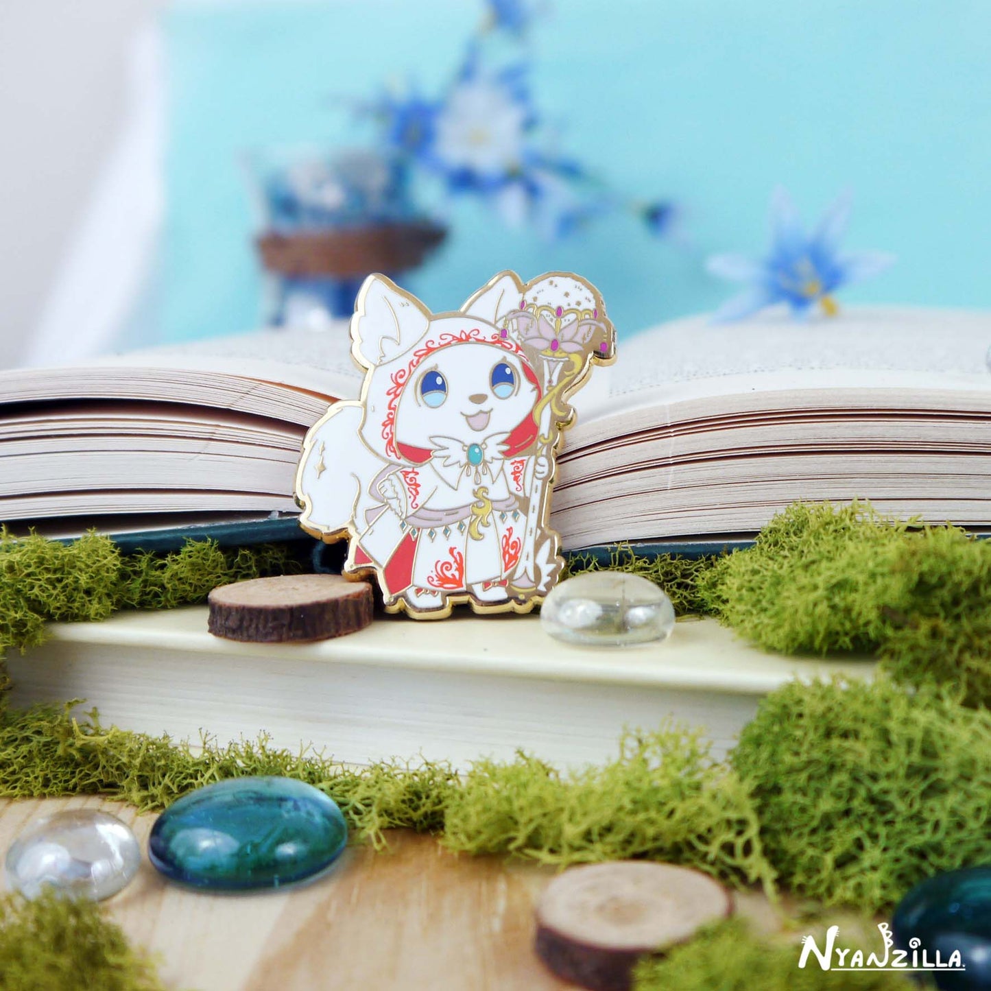 Warriors of Cute S1 White Mage Enamel Pin