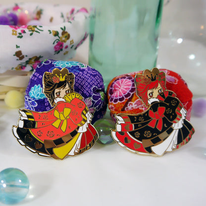 Alice in Kyoto Wonderland Queen of Hearts Enamel Pin