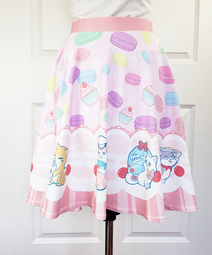 MADE TO ORDER Cat Cafe Kawaii Skirt