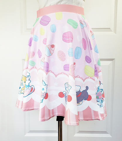 MADE TO ORDER Cat Cafe Kawaii Skirt