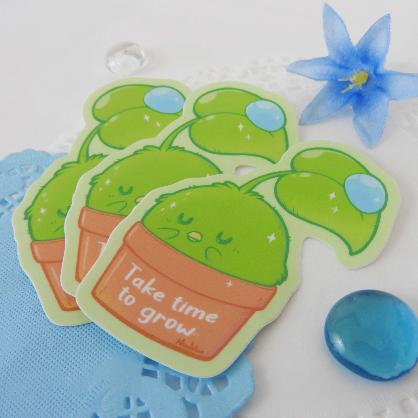 Take Time to Grow Positivity Vinyl Sticker