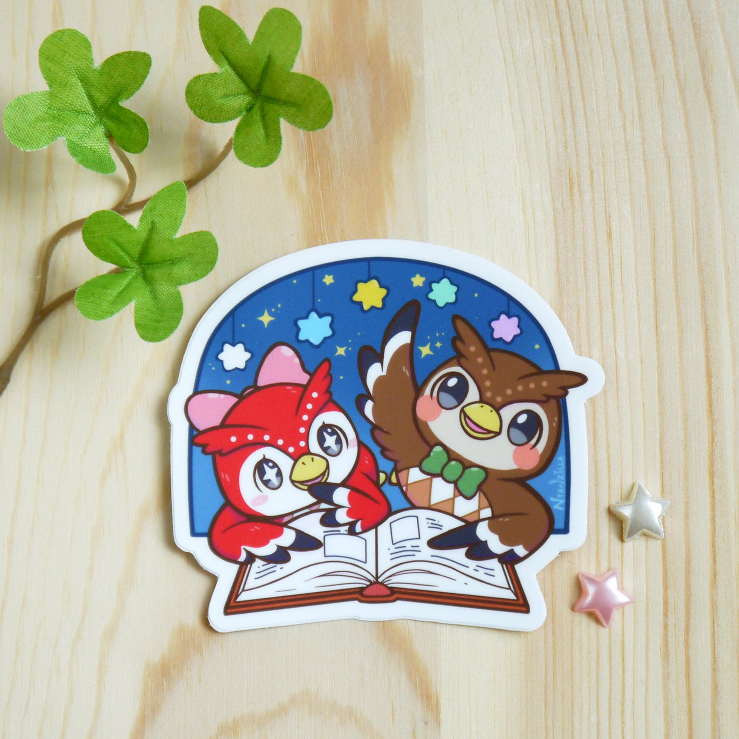 Animal Island Adventures Underneath the Starry Sky Matte Vinyl Sticker