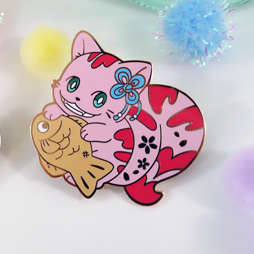Alice in Kyoto Wonderland: Cheshire Cat Enamel Pin