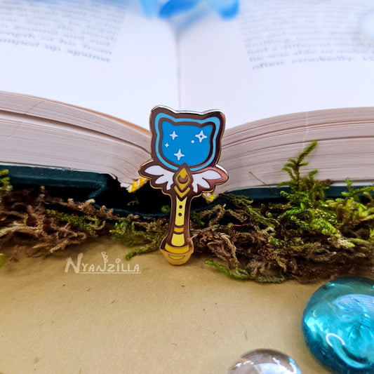 Magical Cat Wand Mini Enamel Pin